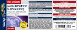 Label for High Strength Marine Chondroitin Sulphate 200 mg