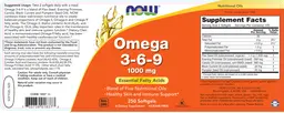 Label for Omega 3-6-9 1000 mg