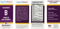 Label for Children's B Complex With Vitamin C