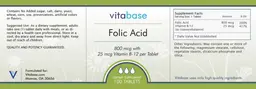 Folic Acid 800 mcg With 25 mcg Vitamin B-12