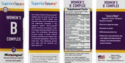 Label for Women's B Complex