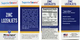 Label for Zinc Lozenjets