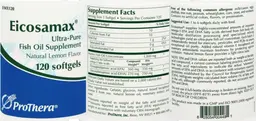 Label for Eicosamax Lemon Flavor
