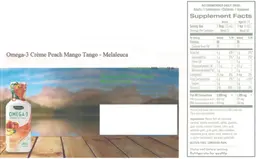 Label for Omega-3 Creme Delight Peach Mango Tango