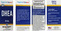Label for DHEA 25 mg
