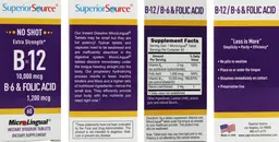 Label for B-12 10,000 mcg