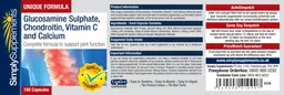 Label for Glucosamine Sulphate, Chondroitin, Vitamin C And Calcium