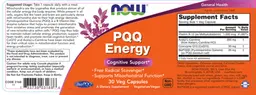 Label for PQQ Energy