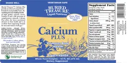Label for Calcium Plus French Vanilla