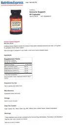 Label for Immune Support