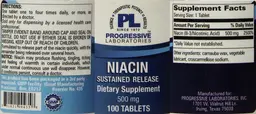Label for Niacin Sustained Release 500 mg