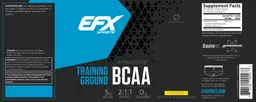 Label for Training Ground BCAA Lemonade