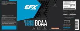 Label for Training Ground BCAA Strawberry Peach