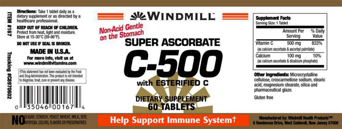 Label for C-500 with Esterfied C