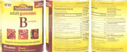 Label for B Complex Adult Gummies Cherry