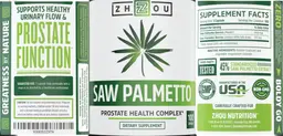 Label for Saw Palmetto
