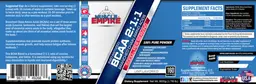 Label for Instantized BCAA 2:1:1 Branched Chain Amino Acids 5000 mg Unflavored
