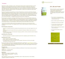 Label for B12 B6 & Folate Cherry