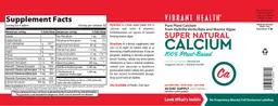 Label for Super Natural Calcium