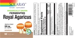 Label for Fermented Royal Agaricus 500 mg