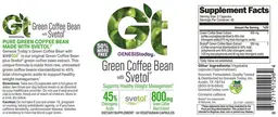 Label for Green Coffee Bean With Svetol