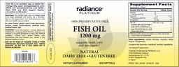 Label for Fish Oil 1200 mg