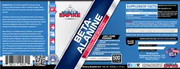 Label for Beta-Alanine 1000 mg Unflavored