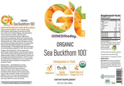 Label for Organic Sea Buckthorn 100