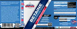 Label for Betaine Trimethylglycine 800 mg Unflavored