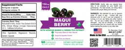 Label for Maqui Berry
