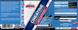 Label for Creatine Monohydrate 2800 mg