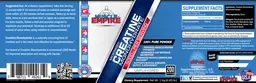 Label for Micronized Creatine Monohydrate 5000 mg Unflavored