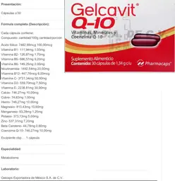 Label for Gelcavit Q-10