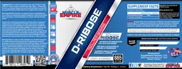 Label for D-Ribose 750 mg Unflavored