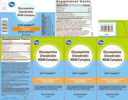 Label for Glucosamine Chondroitin MSM Complex