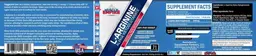 Label for L-Arginine Alpha Ketoglutarate 3500 mg Unflavored