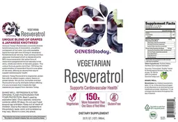 Label for Vegetarian Reseratrol