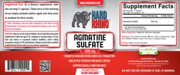 Label for Agmatine Sulfate 550 mg