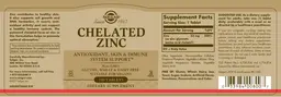 Label for Chelated Zinc