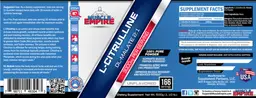 Label for L-Citrulline DL-Malate 2:1 3000 mg Unflavored