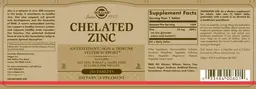 Label for Chelated Zinc