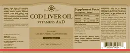 Label for Cod Liver Oil