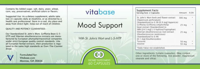 Label for Mood Support