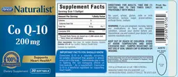 Label for Co Q-10 200 mg