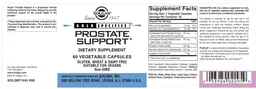 Label for Gold Specifics Prostate Support