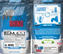 Label for Instantized BCAA 2:1:1 Fruit Punch