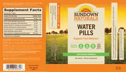 Label for Water Pills