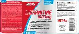 Label for L-Carnitine 1000 mg