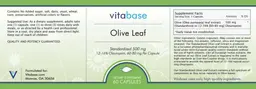 Label for Olive Leaf