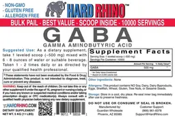 Label for GABA Gamma Aminobutyric Acid